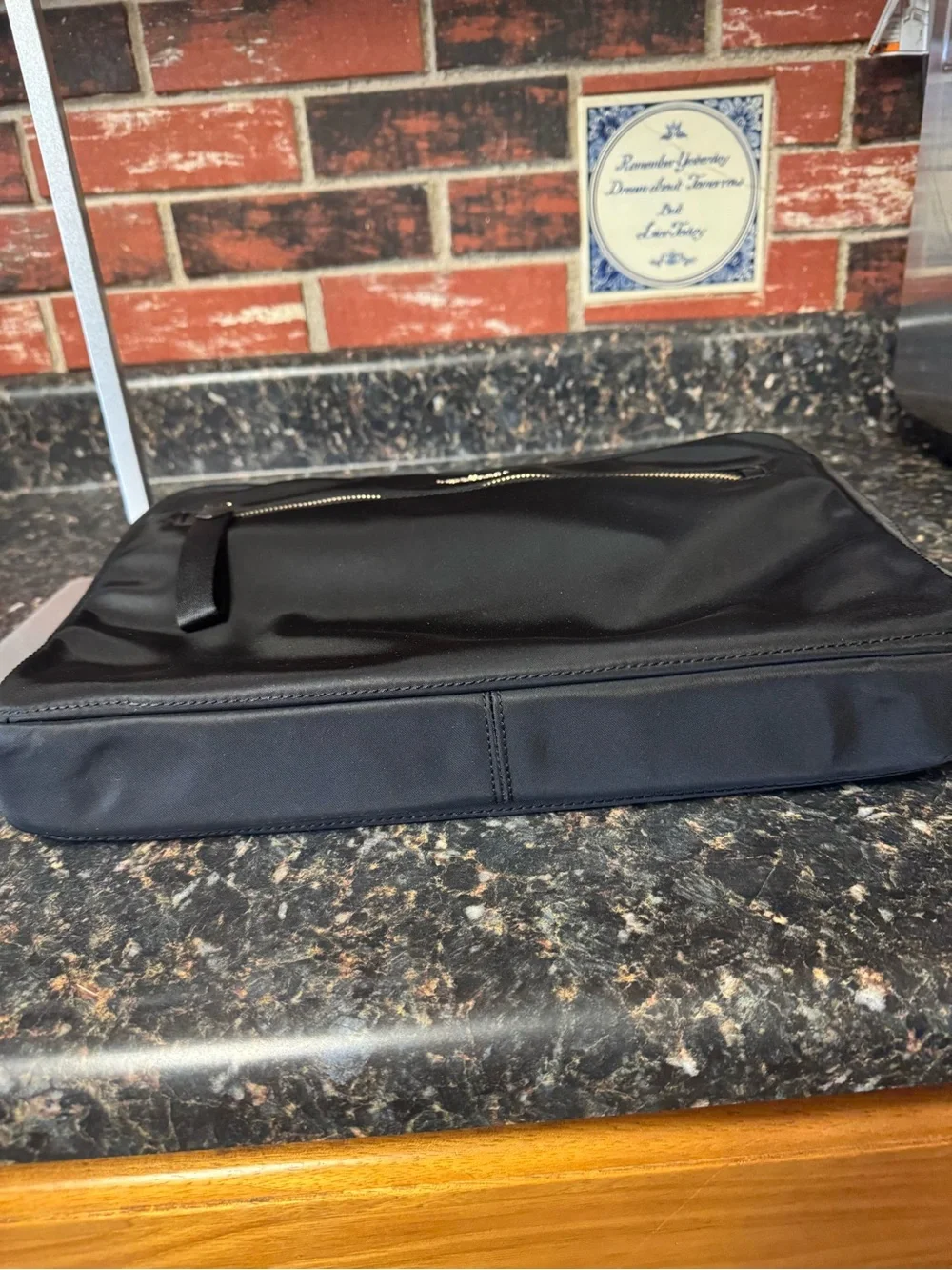 Kate Spade New York Black Nylon Laptop Bag Briefcase Work Travel Case
